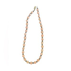 Chic Coral Beaded Necklace